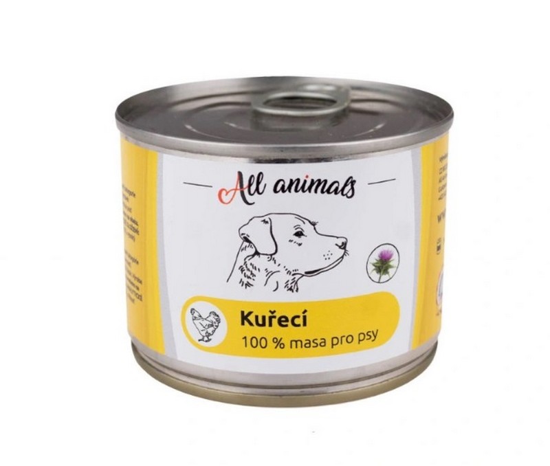 All Animals DOG kuracie mlet konzerva 200g