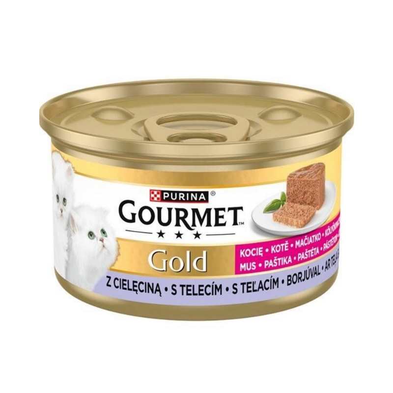 Gourmet kitten konzerva pre maiatka tea patta 85g