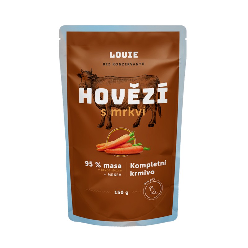 Kapsika LOUIE hovdzie s mrkvou 150g