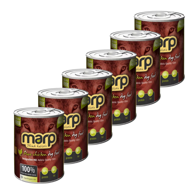 Marp Pure Chicken konzerva pre psov multipack 6x400 g