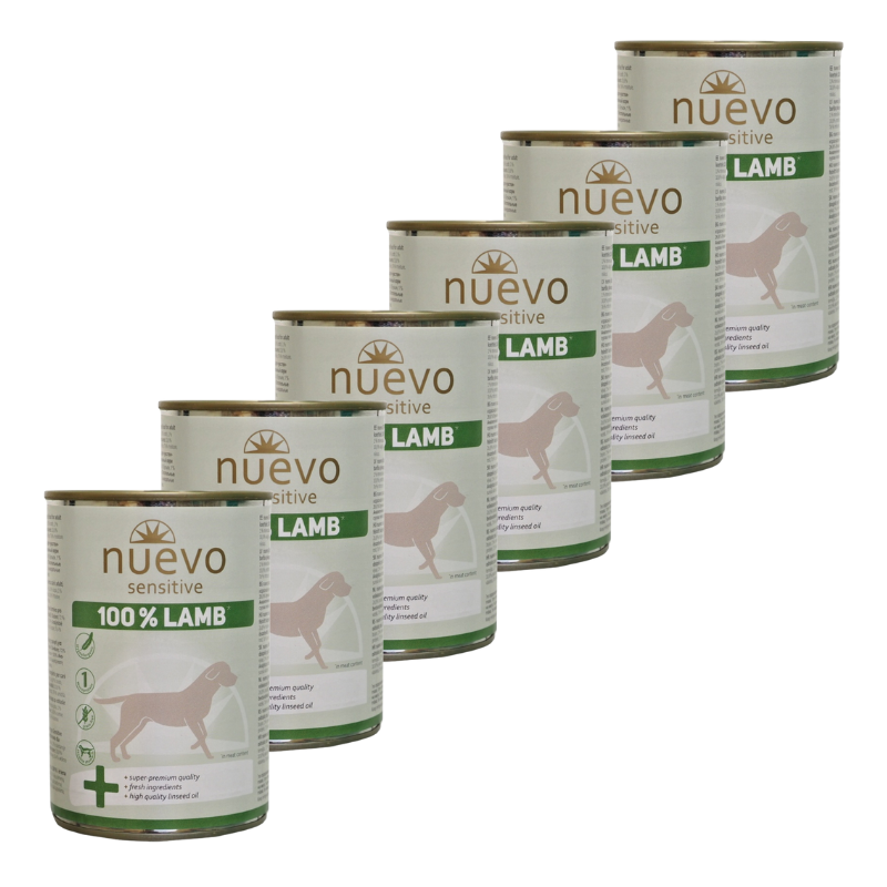 NUEVO dog Sensitive 100% Lamb multipack 6x400 g