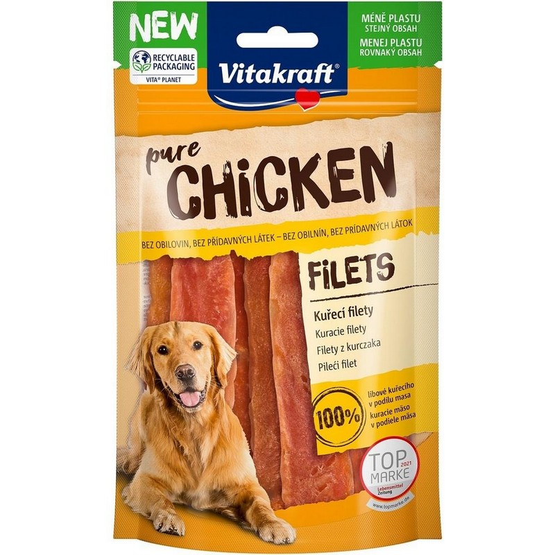 Vitakraft pure Chicken filets 80g exp.30.11.2024