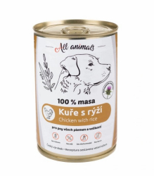 All Animals DOG kuracie mlet s ryou konzerva 400g