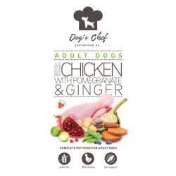 DOG'S CHEF  British free range chicken with pomegranate & ginger ACTIVE DOGS 12kg