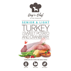 Dogs Chef Turkey with Sweet potato and Cranberry SENIOR & LIGHT 12 kg