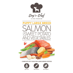 Dogs Chef Salmon with Sweet potato and Vegetables PUPPY LARGE 12 kg