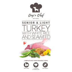 Dogs Chef Turkey with white rice and seaweed SENIOR & LIGHT 10kg