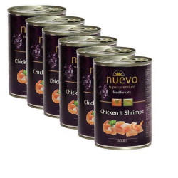 NUEVO cat Adult Chicken & Shrimps multipack 6x400 g