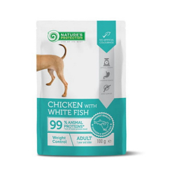 Natures P kapsika dog adult weight control chicken with fish 100g